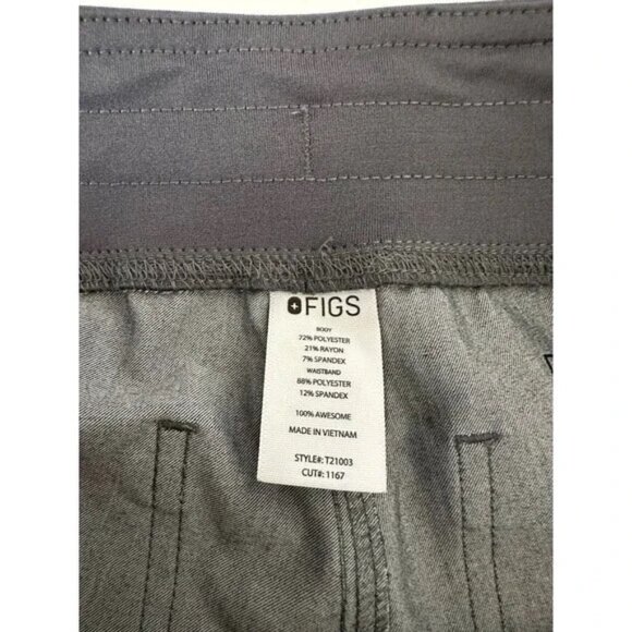 FIGS Livingston Casma Scrub Set Graphite Gray V-Neck Women's Medium - Picture 7 of 9